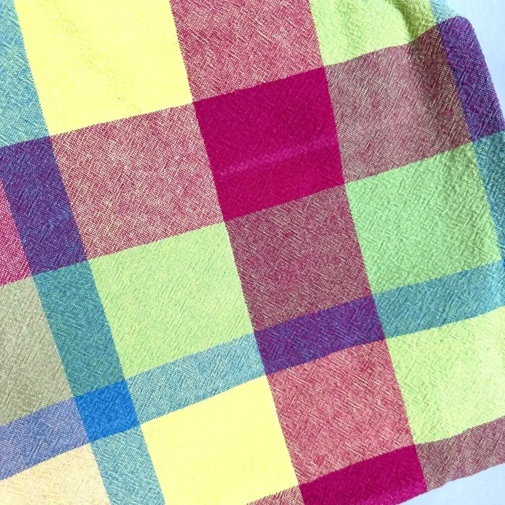 Lot 3 Plaid Tablecloths Round Rectangle Multicolor Cottage Farmhouse Table Linen